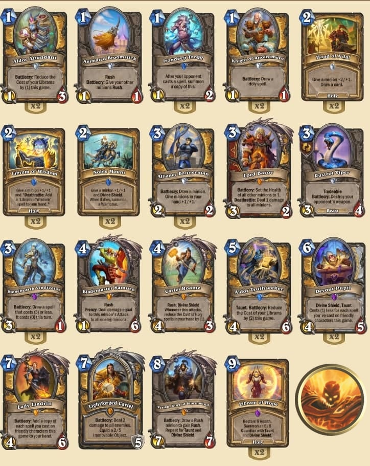 Колода 13. БРУ'Кан Hearthstone. БРУ Кан Хартстоун. Колода для 13 аренды. Колода подпевала паладина